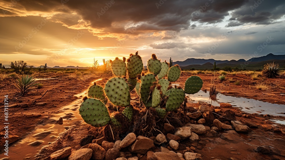 Desert Cactus with Approaching Storm Clouds
Desert Cactus with Approaching Storm Clouds