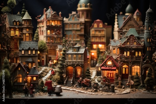 Christmas Village Displays - Generative AI