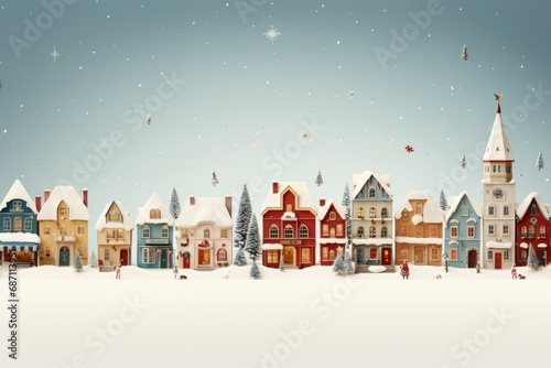 Christmas Village Displays - Generative AI © Sidewaypics