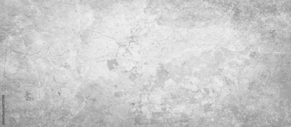 Panoramic white background form marble stone or old concrete wall, White or light grey marble stone background with curved stains, Carrara marble background with old stone wall texture.