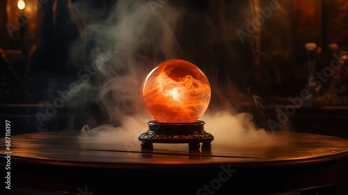 Mystical crystal ball photo