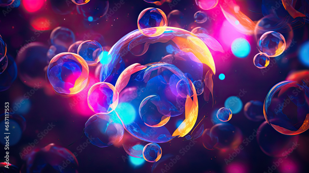 A bunch of floating bubbles captured up close. Perfect for adding a dreamy and playful touch to designs for beauty, skincare, spa, or children's products. A bunch of floating bubbles captured up close. Perfect for adding a dreamy and playful touch to designs for beauty, skincare, spa, or children's products.