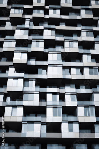 a  glass architecture façade generative ai