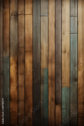colored wooden boards with texture as background generative ai