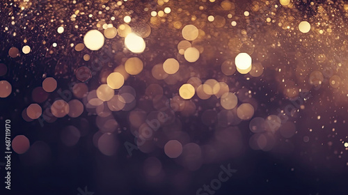 abstract gold silver light reflection background with sparkles,Blurred background with bokeh lights and a blur effect suitable for adding depth and visual interest to designs, luxury banners, © Planetz