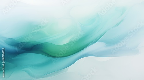 abstract blue and green background with some smooth lines and spots in it