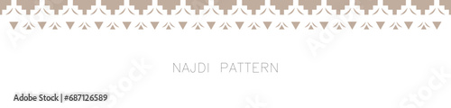Saudi culture pattern illustration vector