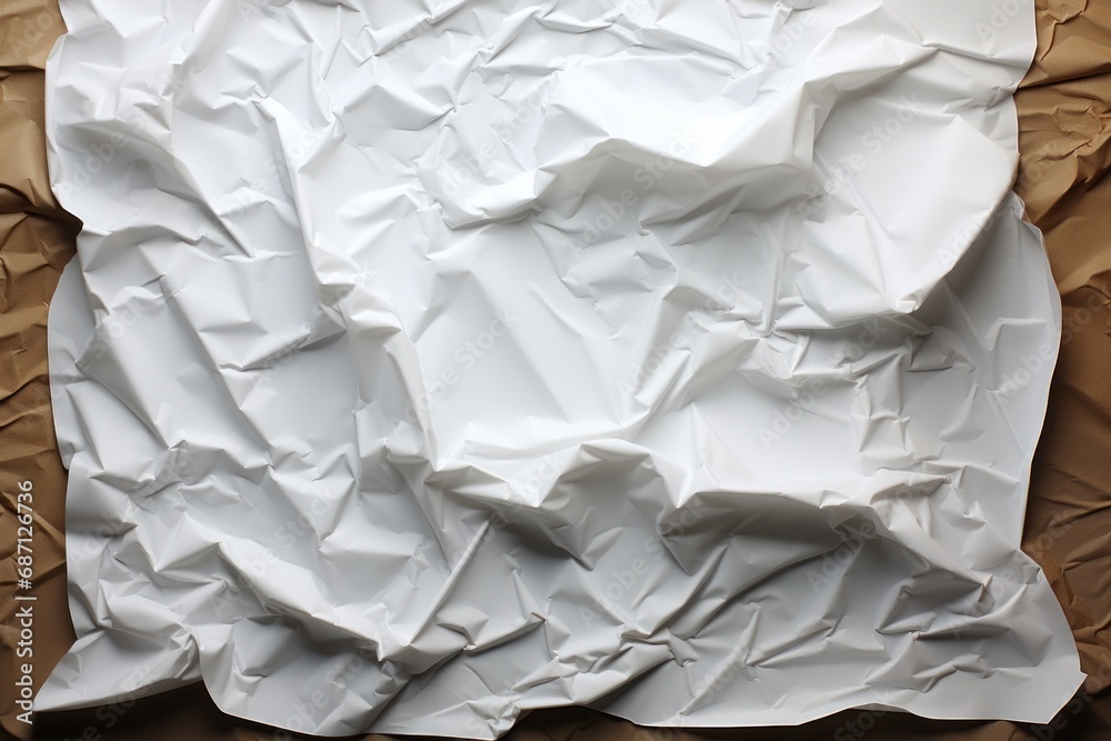 Obraz premium crumpled white paper