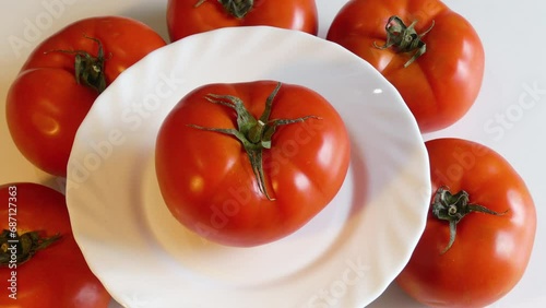Fresh Tomato Harvest on Display