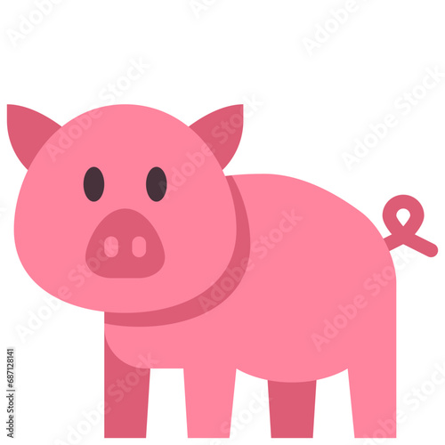 pig flat icon