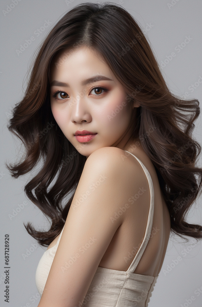 Portrait of a Beautiful Asian Girl Portrait of a Beautiful Asian Girl