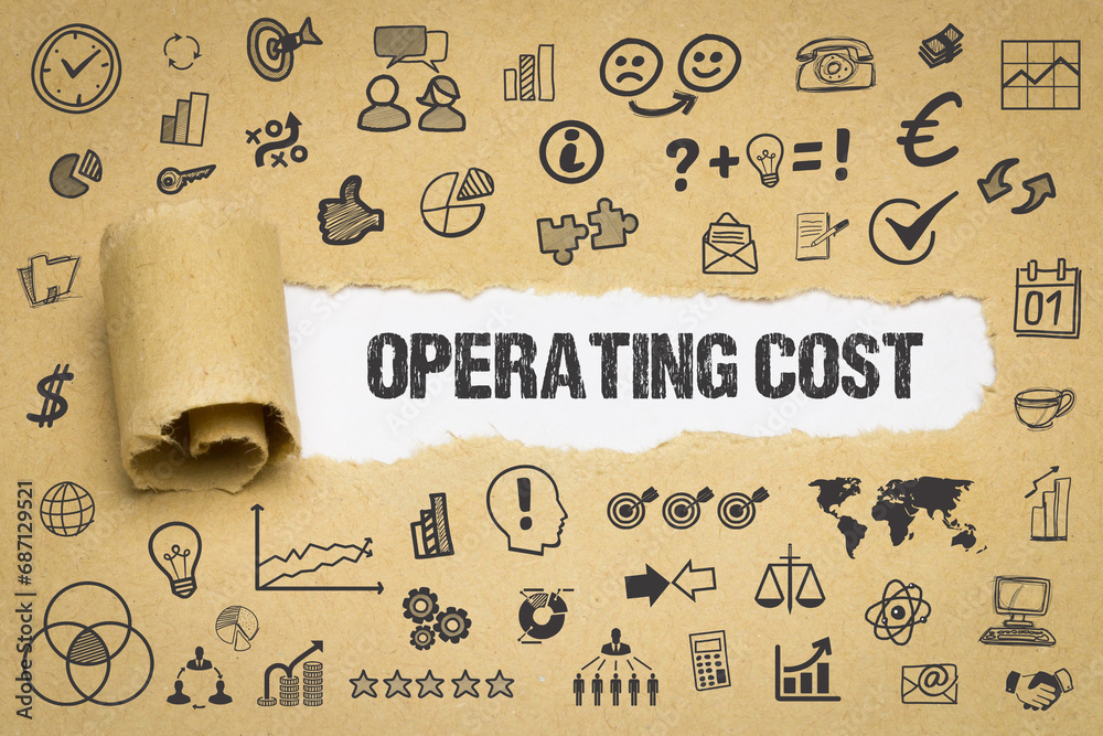 Operating Cost	 - obrazy, fototapety, plakaty 