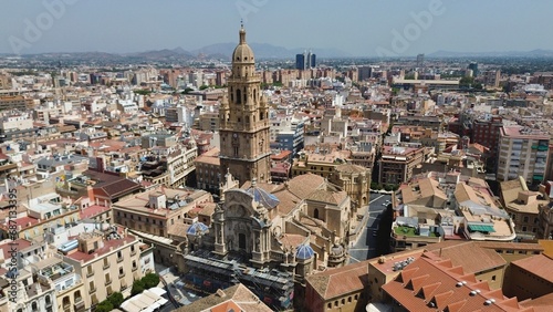 drone photo Murcia Cathedral, Catedral de Murcia Spain Europe