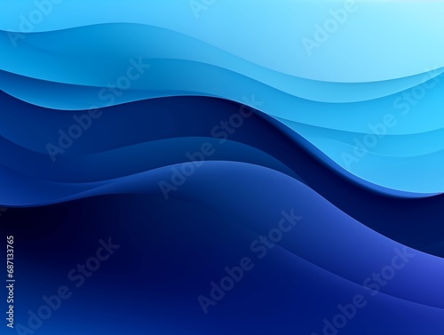 Abstract blue wavy background with blank space