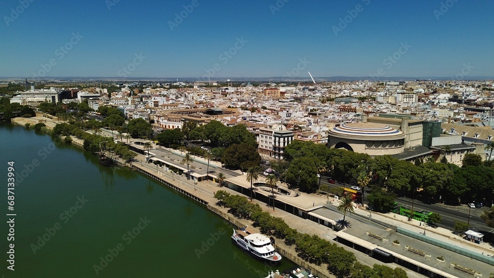 drone photo Sevilla Spain Europe