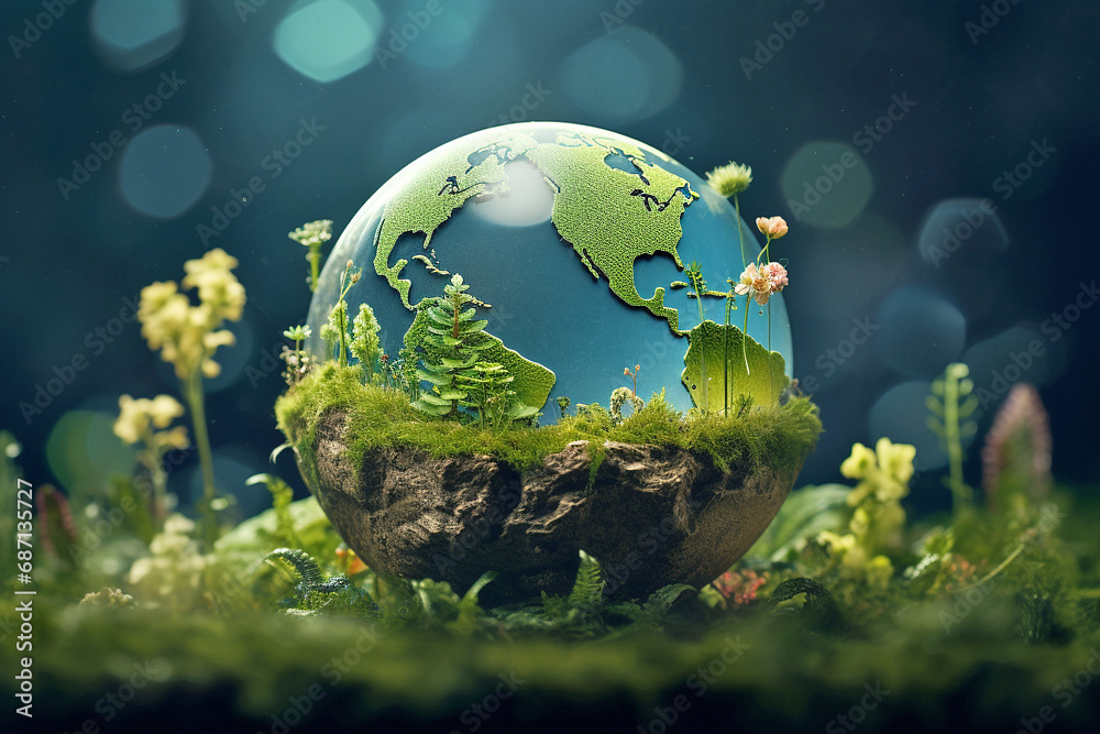 World environment and earth day concept with globe