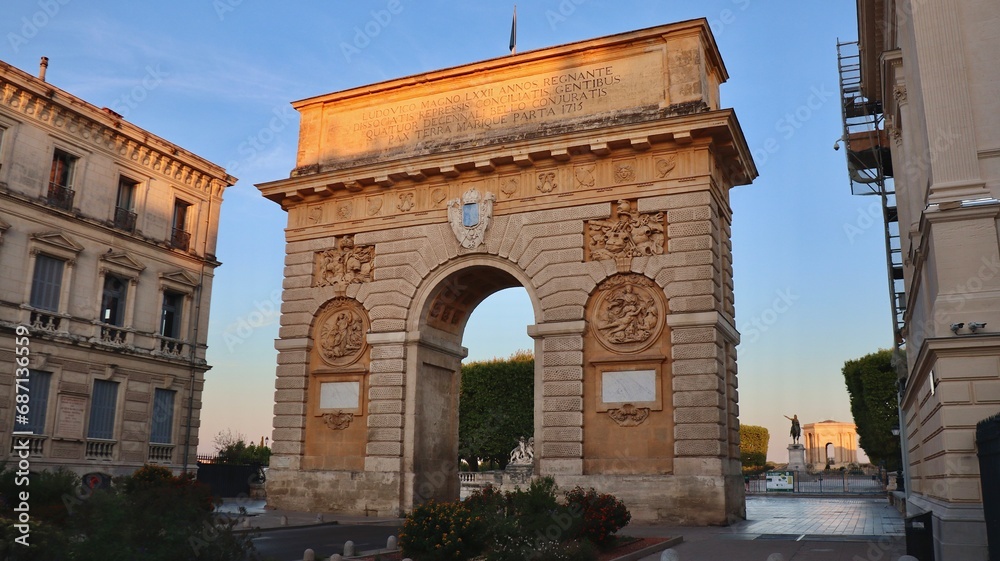photo arch of triumph, Arc de Triomphe Montpellier france europe