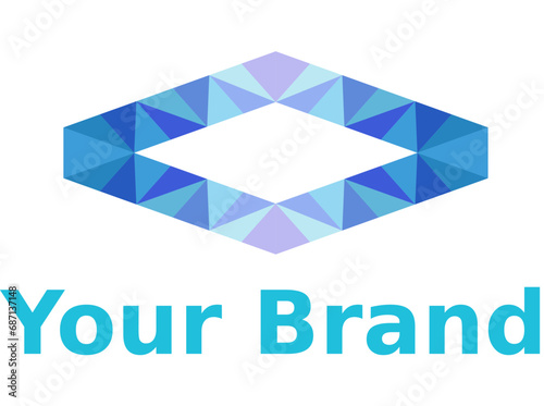 Diamond, crystal Logo Concept