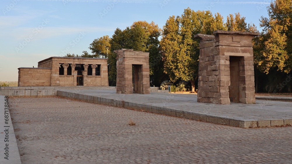 photo Amon Temple, Templo de Debod Madrid Spain Europe photo Amon Temple, Templo de Debod Madrid Spain Europe