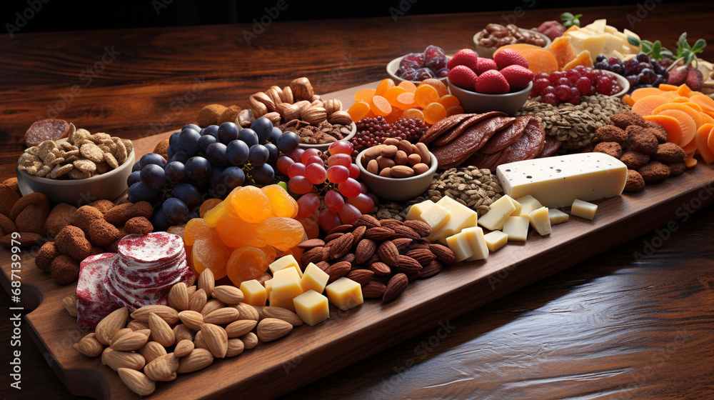 Fototapeta premium fruit and nuts HD 8K wallpaper Stock Photographic Image 