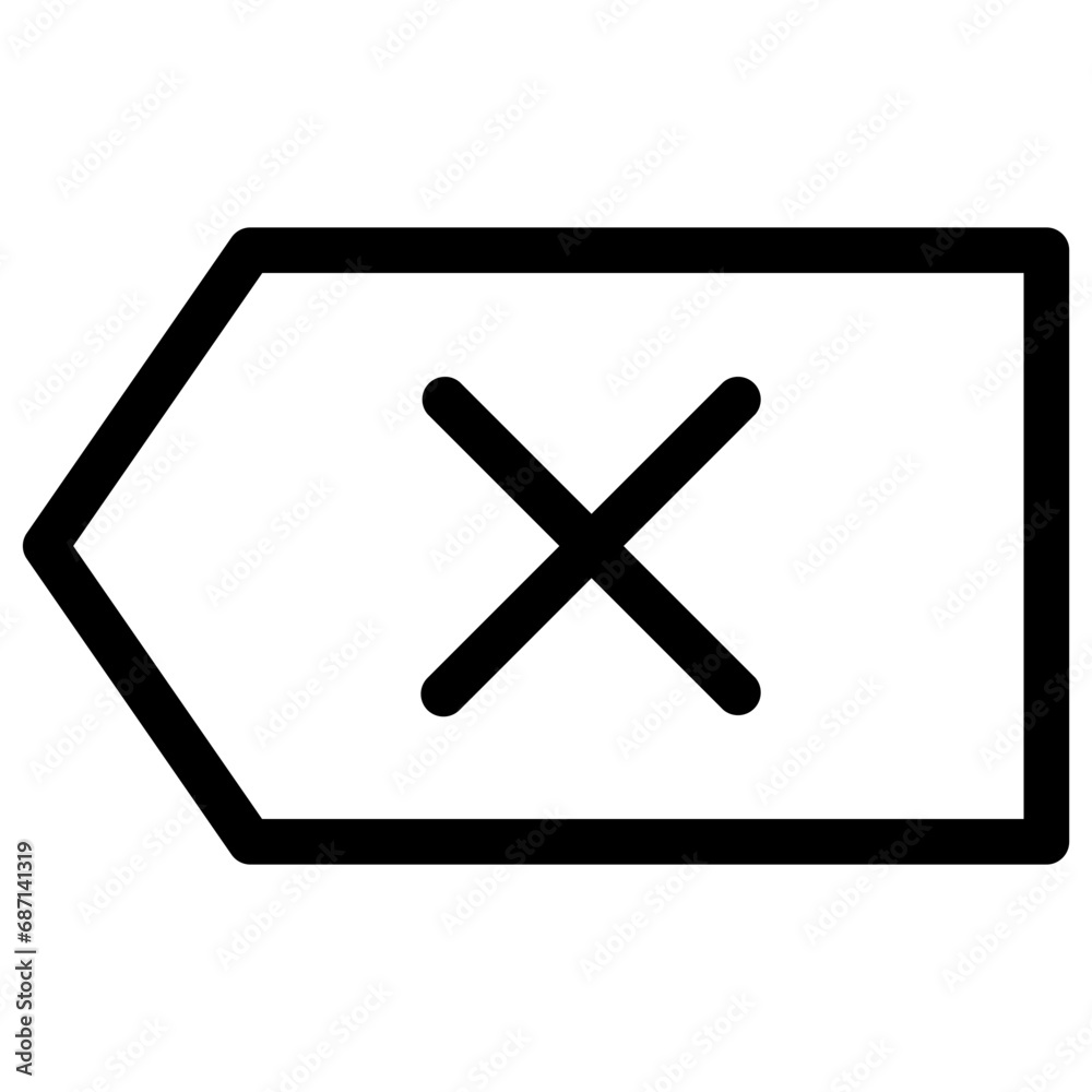 Delete or backspace button icon Delete or backspace button icon