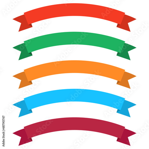 Banner with colorful ribbons, icon, label, title field, clipart, png, isolated on transparent background. Free Download Banner with colorful ribbons, icon, label, title field, clipart, png, isolated on transparent background. - GFXLoad