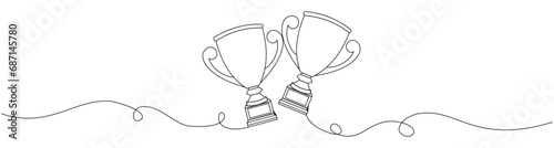 champion trophy line art