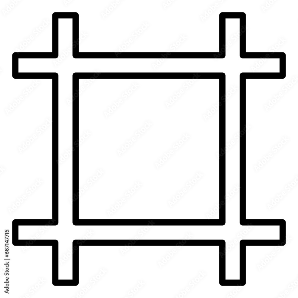 painting frame line icon painting frame line icon