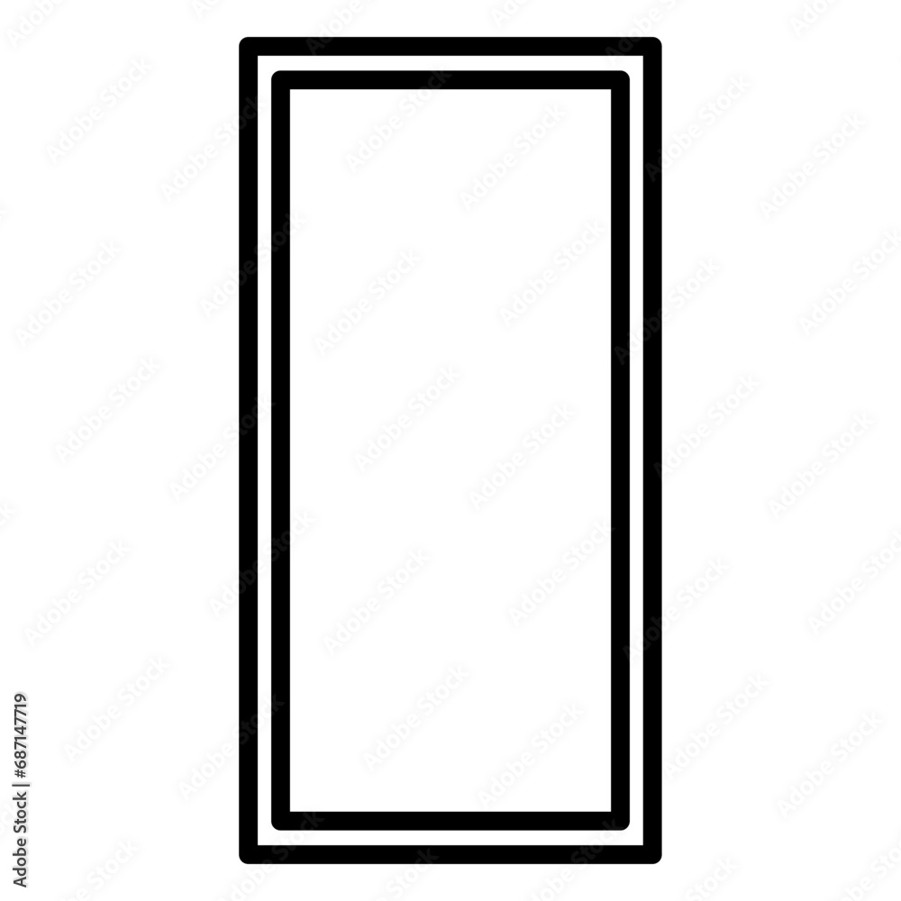  painting frame line icon