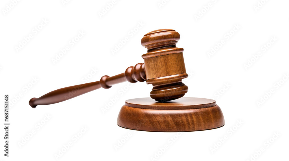 Judge's Gavel isolated on transparent background, PNG image with background removed, Created with Generative Ai technology. Judge's Gavel isolated on transparent background, PNG image with background removed, Created with Generative Ai technology.