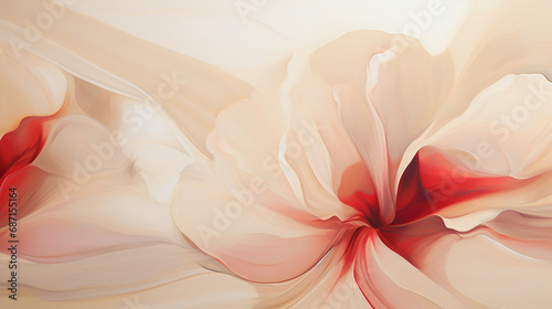 Abstract painted hibicus flower floral background