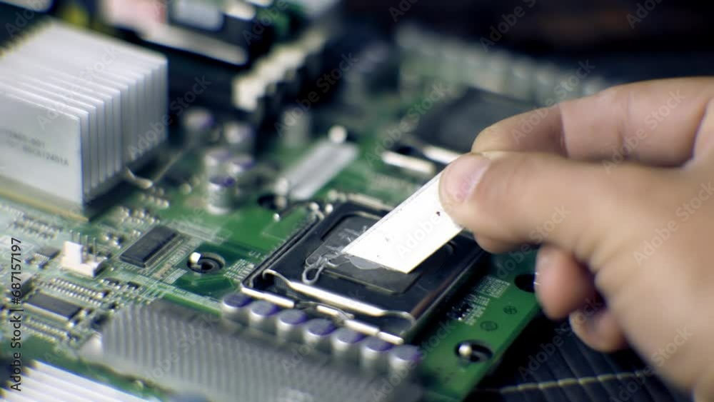 Replacement of dry thermal paste of cooling system	