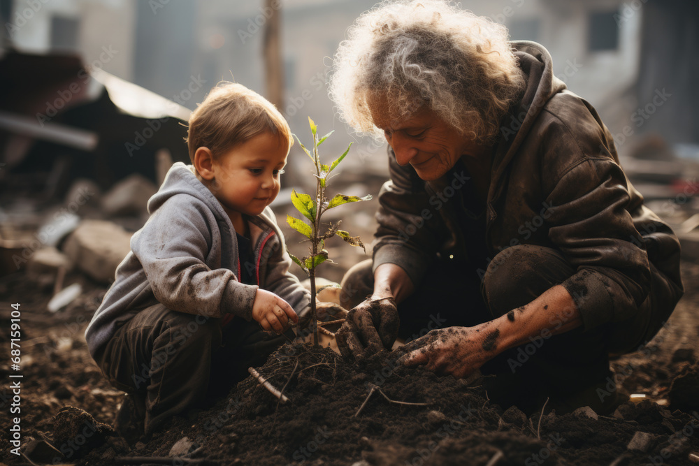 L'éducation de la résilience : Plantation symbolique pour un futur pacifique