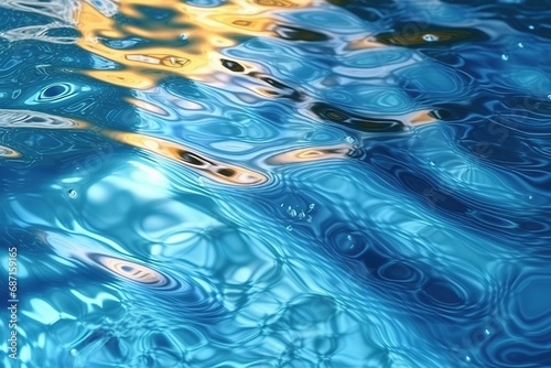 Beautiful background image in form of texture water illustration. Ai generative.