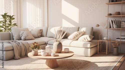 Interior design of a small living room rug of a flat home beautiful and stylist furniture decoration