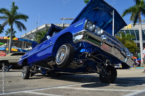 1963 Chevrolet Impala with Hydraulics at Car Show photo