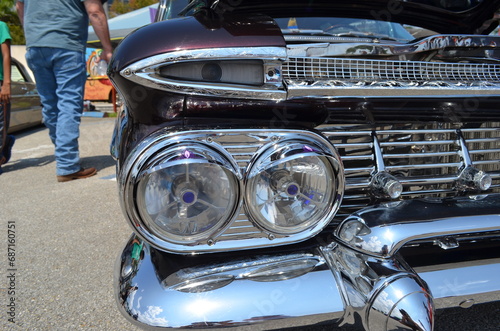 1959 Chevrolet Impala Headlights Car Show