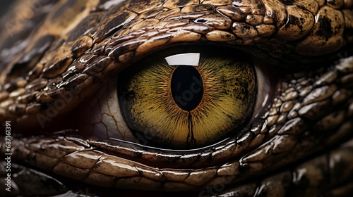 Snake eye close-up. Animal eye © Vladimir