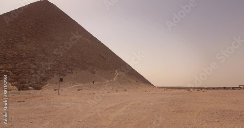 The red pyramid in the Dasher necropolis, Egypt