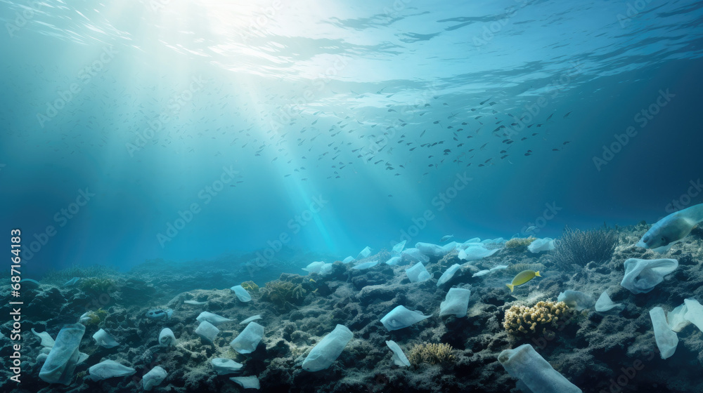 Fototapeta premium Ocean pollution