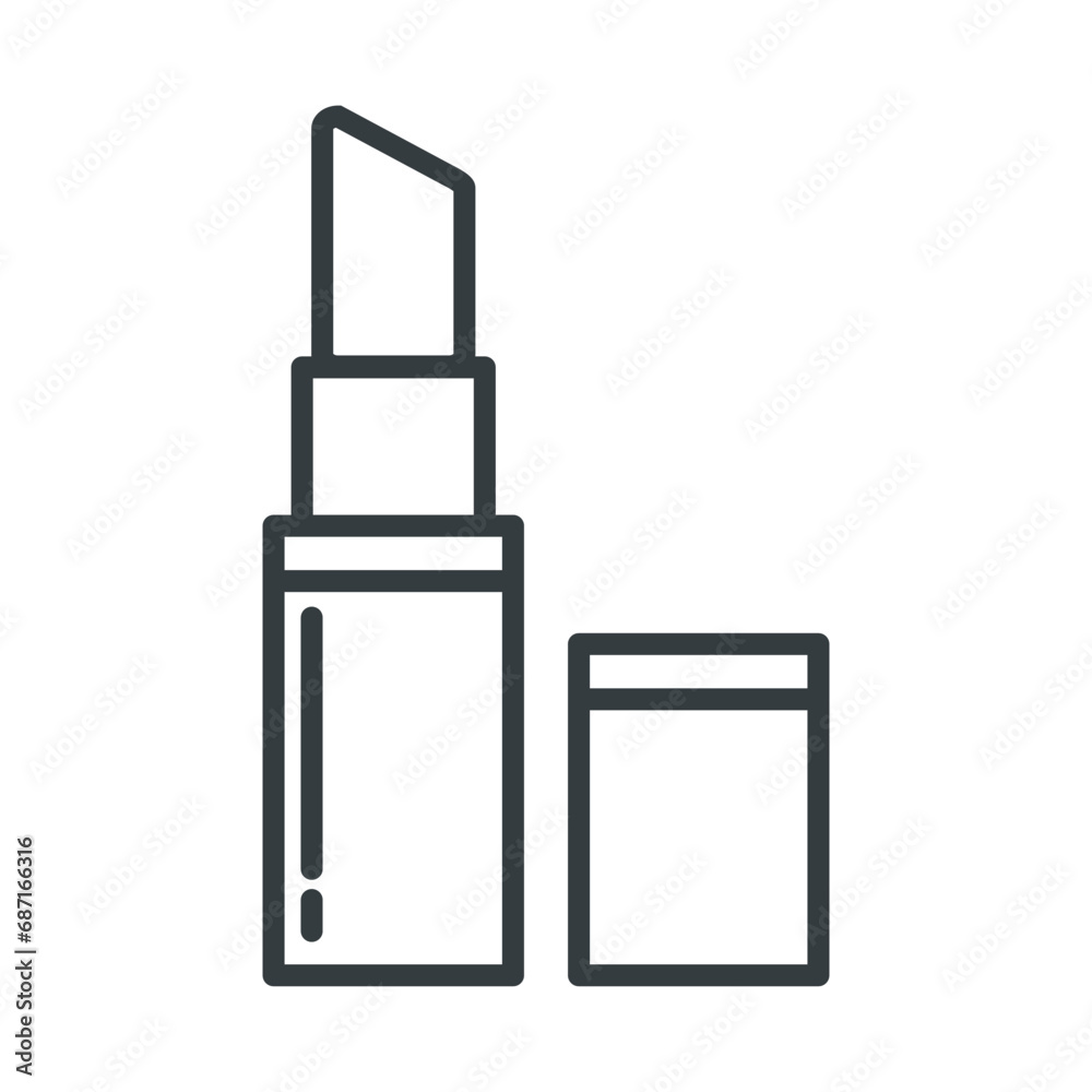 Lipstick cosmetic flat icon for apps and websites Lipstick cosmetic flat icon for apps and websites
