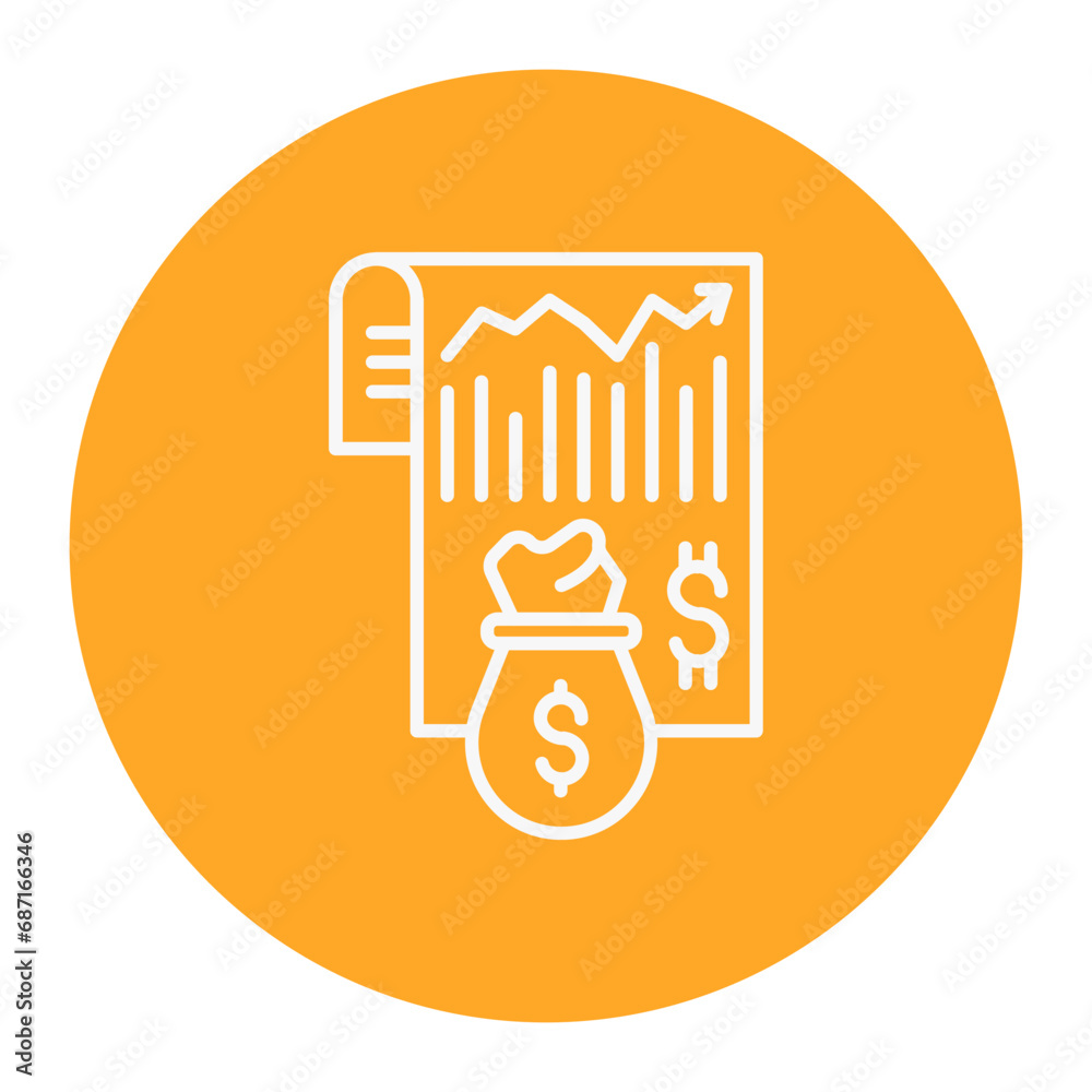 Stock Market Report Icon