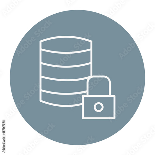 Database Lock Icon