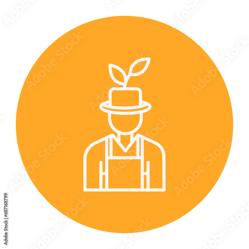 Male Farmer Icon