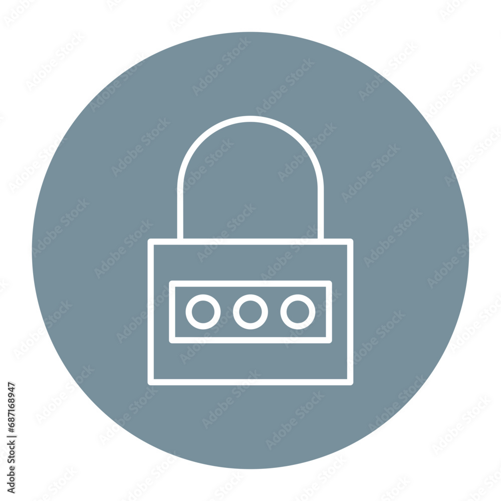 Number Padlock Icon