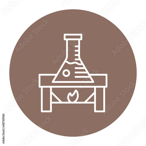 Burning Flask Icon