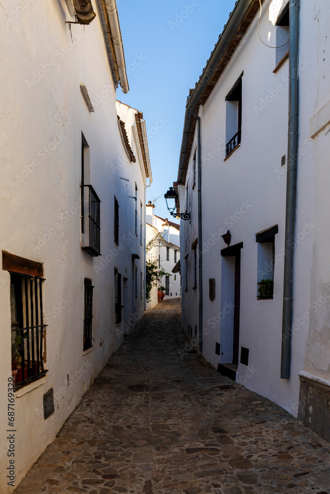 Castellar de la Frontera, a fortified town on top of a hill in Southern Andalusia