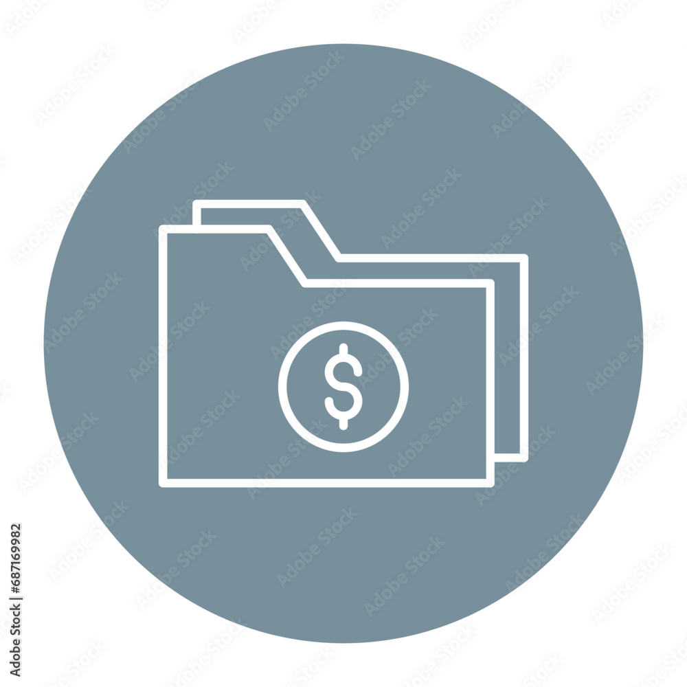 Money Folder Icon Money Folder Icon