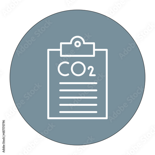 Carbon dioxide Report Icon