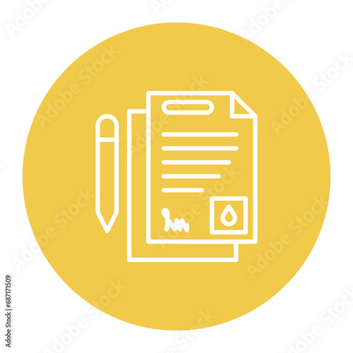 Oil Contract Icon